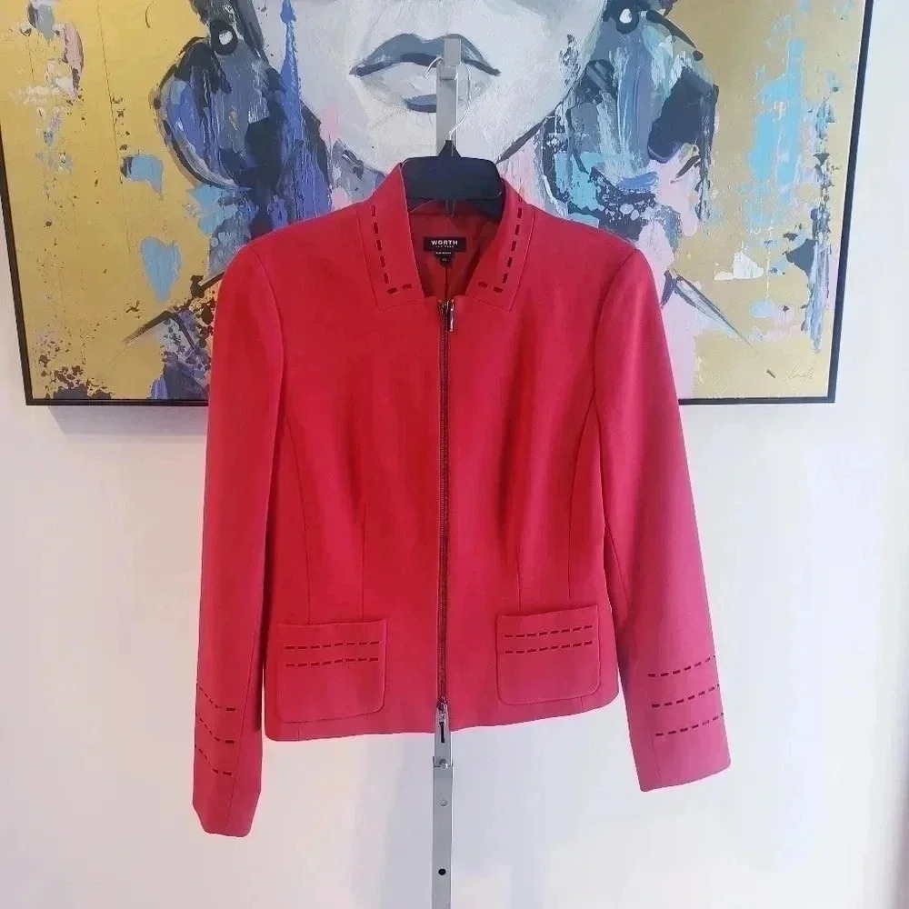 Worth New York Red Jacket